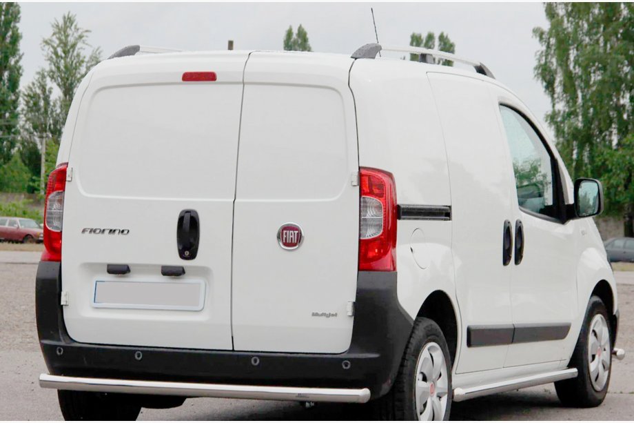 Fiat Fiorino/Qubo 2008-2024 гг. Задняя защита нержавейка Фото 3