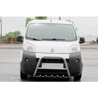 Кенгурятник WT006 (нержавейка) Fiat Fiorino/Qubo 2008-2024 гг. фото 1