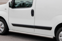 Peugeot Bipper 2008-2017 гг. Боковые трубы Ø60 (2 шт., Нержавейка) фото 2