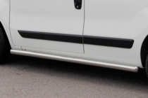 Peugeot Bipper 2008-2017 гг. Боковые трубы Ø60 (2 шт., Нержавейка) фото 3