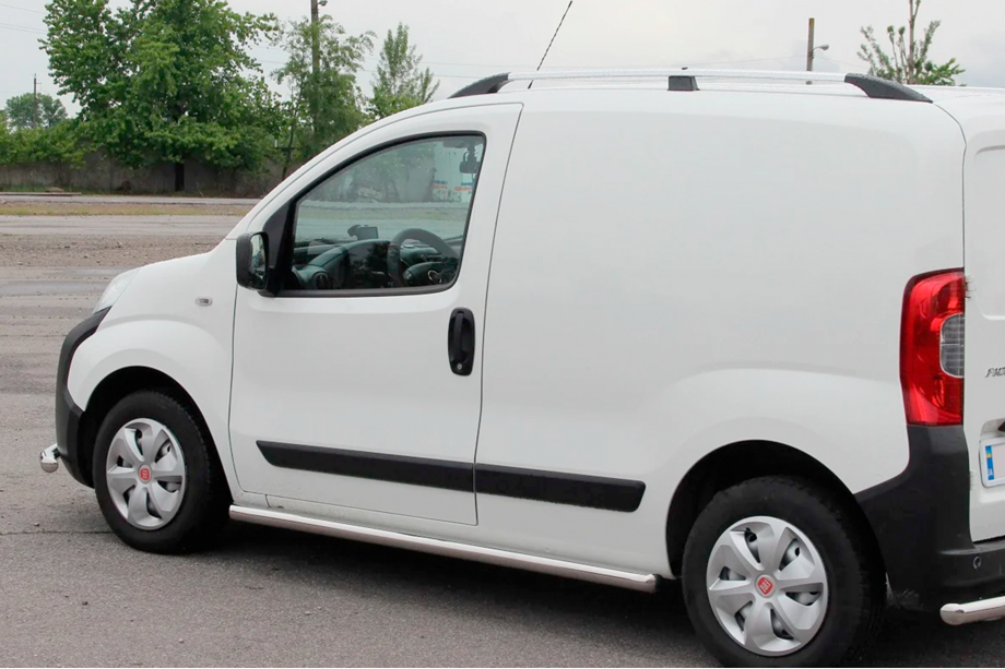 Peugeot Bipper 2008-2017 гг. Боковые трубы Ø60 (2 шт., Нержавейка) Image