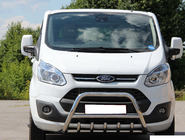 Ford Custom 2013-2022 гг. Кенгурятник WT003 (нержавейка) фото 1