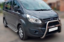 Ford Custom 2013-2022 гг. Кенгурятник WT006 F1-55 (нержавейка) фото 1