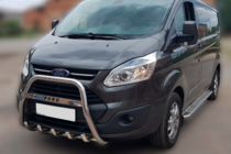 Ford Custom 2013-2022 гг. Кенгурятник WT006 F1-56 (нержавейка) фото 1