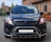 Ford Kuga 2008-2013 гг. Кенгурятник WT003-Exclusive (нерж.) фото 1