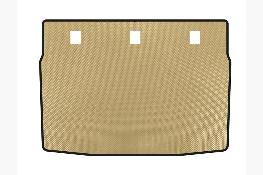 Kia Forte 2008-2024 гг. Коврик в багажник EVA (2008-2012, Бежевый) Image