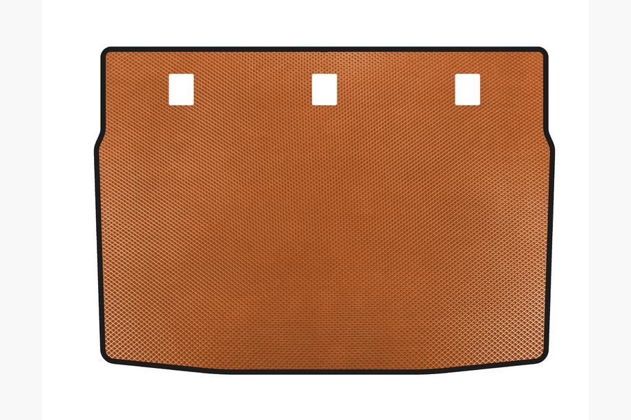 Kia Forte 2008-2024 гг. Коврик в багажник EVA (2008-2012, Оранжевый) Image