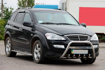 SsangYong Action 2005-2018 гг. Кенгурятник WT004 Нержавейка фото 3