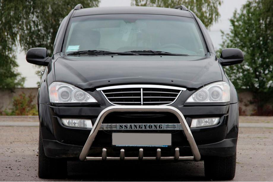 SsangYong Action 2005-2018 гг. Кенгурятник WT004 Нержавейка Image