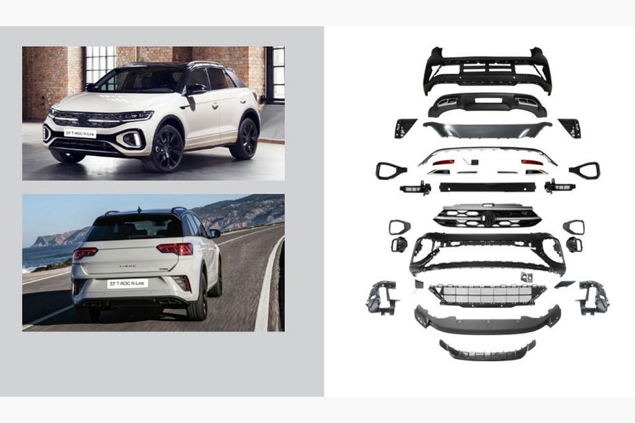 Volkswagen T-Roc 2017-2025 гг. Полный комплект обвеса R-Line (Для 2022+) Image