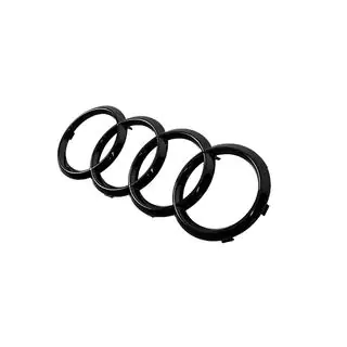 Передняя эмблема Audi Black (285 мм x 100 мм) фото 2