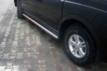 SsangYong Action 2005-2018 гг. Боковые трубы (2 шт., нержавейка) фото 1