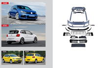 Volkswagen Polo 2010-2017 гг. Полный обвес R фото 1