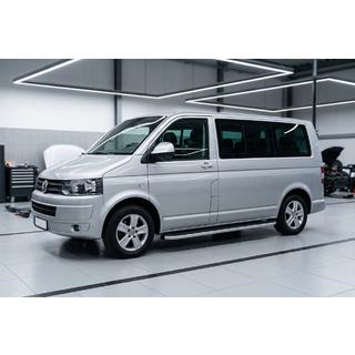 Боковые Подножки Tayga (2 шт., Алюминий) Volkswagen T5 2010-2015 гг. фото 1