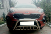 Kia Sportage 2015-2021 гг. Передняя Дуга WT002 (Нержавейка) фото 2