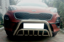Kia Sportage 2015-2021 гг. Передняя Дуга WT002 (Нержавейка) фото 1