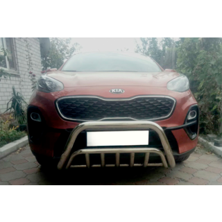Передняя Дуга WT002 (Нержавейка) Kia Sportage 2015-2021 гг. фото 2