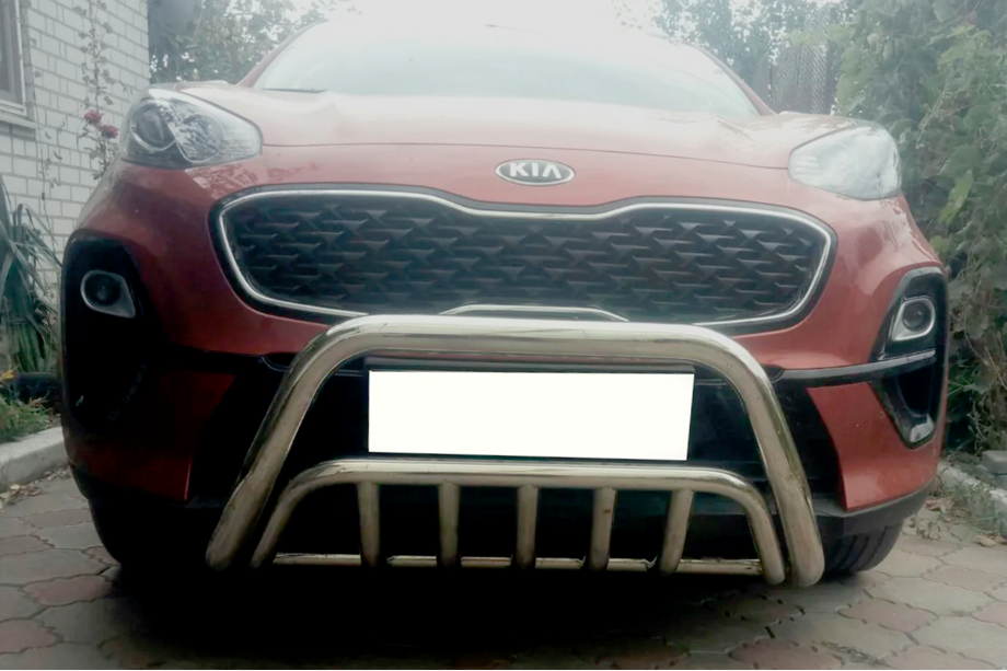Kia Sportage 2015-2021 гг. Передняя Дуга WT002 (Нержавейка) Image