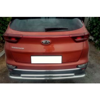 Задняя защита AK002-2 (нерж. сталь) Kia Sportage 2015-2021 гг. фото 3