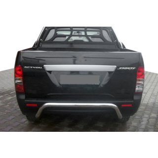 Задняя защита AK006 (нержавейка) SsangYong Action 2005-2018 гг. фото 1