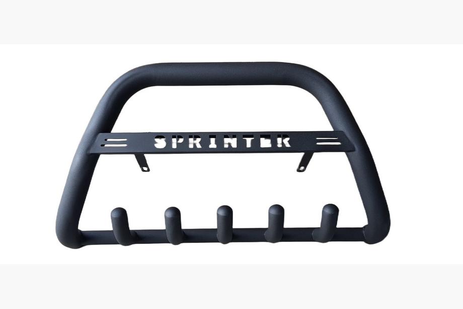 Mercedes Sprinter W901/902/903/904/905 1995–2006 гг. Кенгурятник Black WT004 (нержавейка) Фото 2