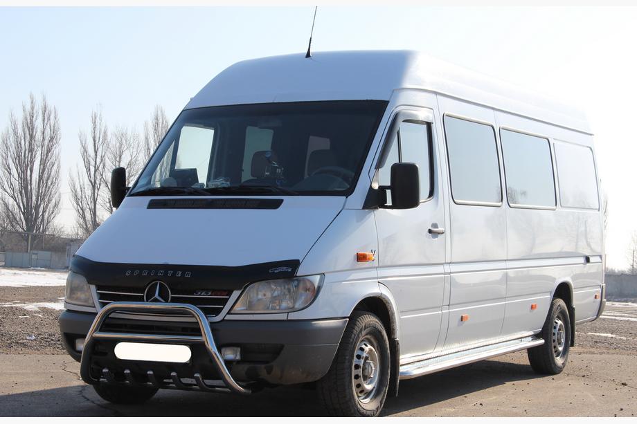 Mercedes Sprinter W901/902/903/904/905 1995–2006 гг. Кенгурятник WT003 (нержавейка) 2000-2006 Фото 4