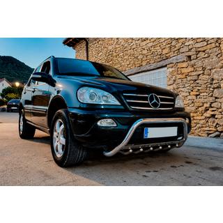 Кенгурятник WT004 (нержавейка) Mercedes ML W163 1997-2005 гг. фото 1