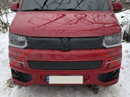 Volkswagen T5 2010-2015 гг. Зимняя накладка на верхнюю решетку радиатора фото 1