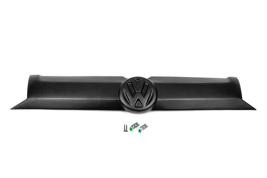 Volkswagen T5 2010-2015 гг. Зимняя накладка на верхнюю решетку радиатора Матовый Фото 4