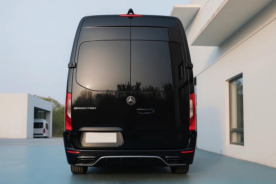 Mercedes Sprinter W907/W910 2018- гг. Задний бампер AMG (для средней базы, ABS) Image