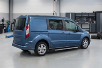 Ford Connect 2014-2021 гг. Боковые Подножки Duru (2 шт., Алюминий) фото 1