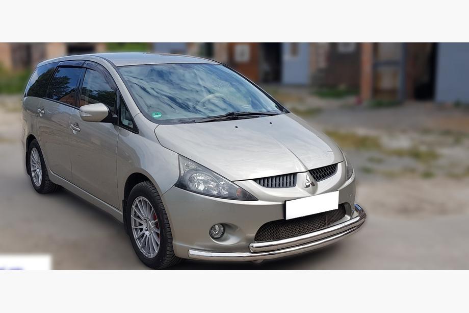 Mitsubishi Grandis 2003-2011 гг. Передняя защита ST014 (нержавейка) Фото 3