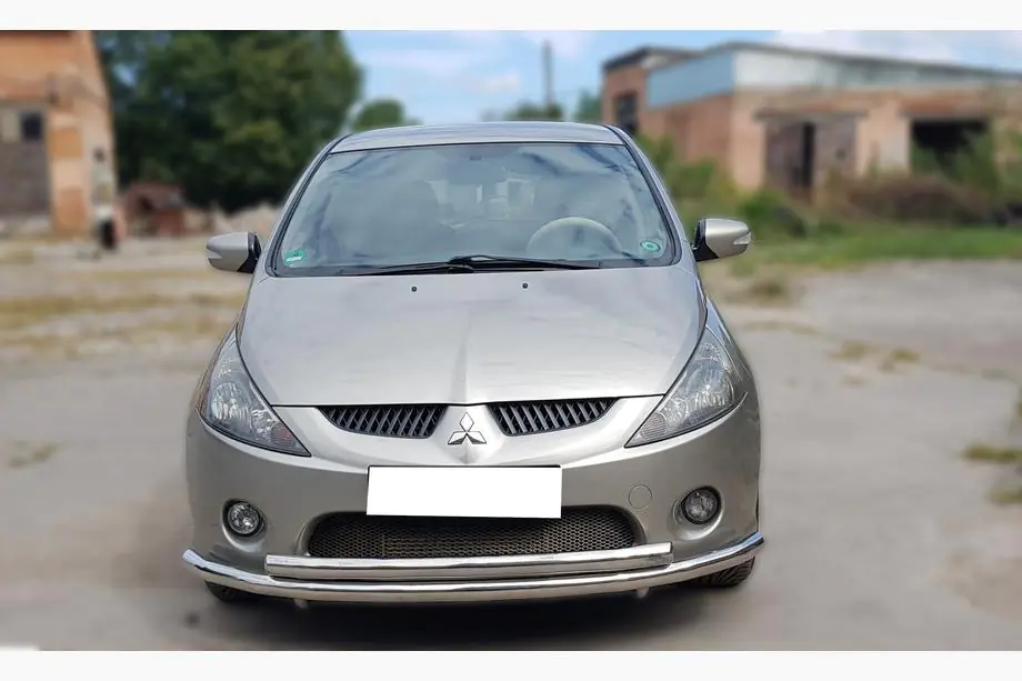 Mitsubishi Grandis 2003-2011 гг. Передняя защита ST014 (нержавейка) d60/42