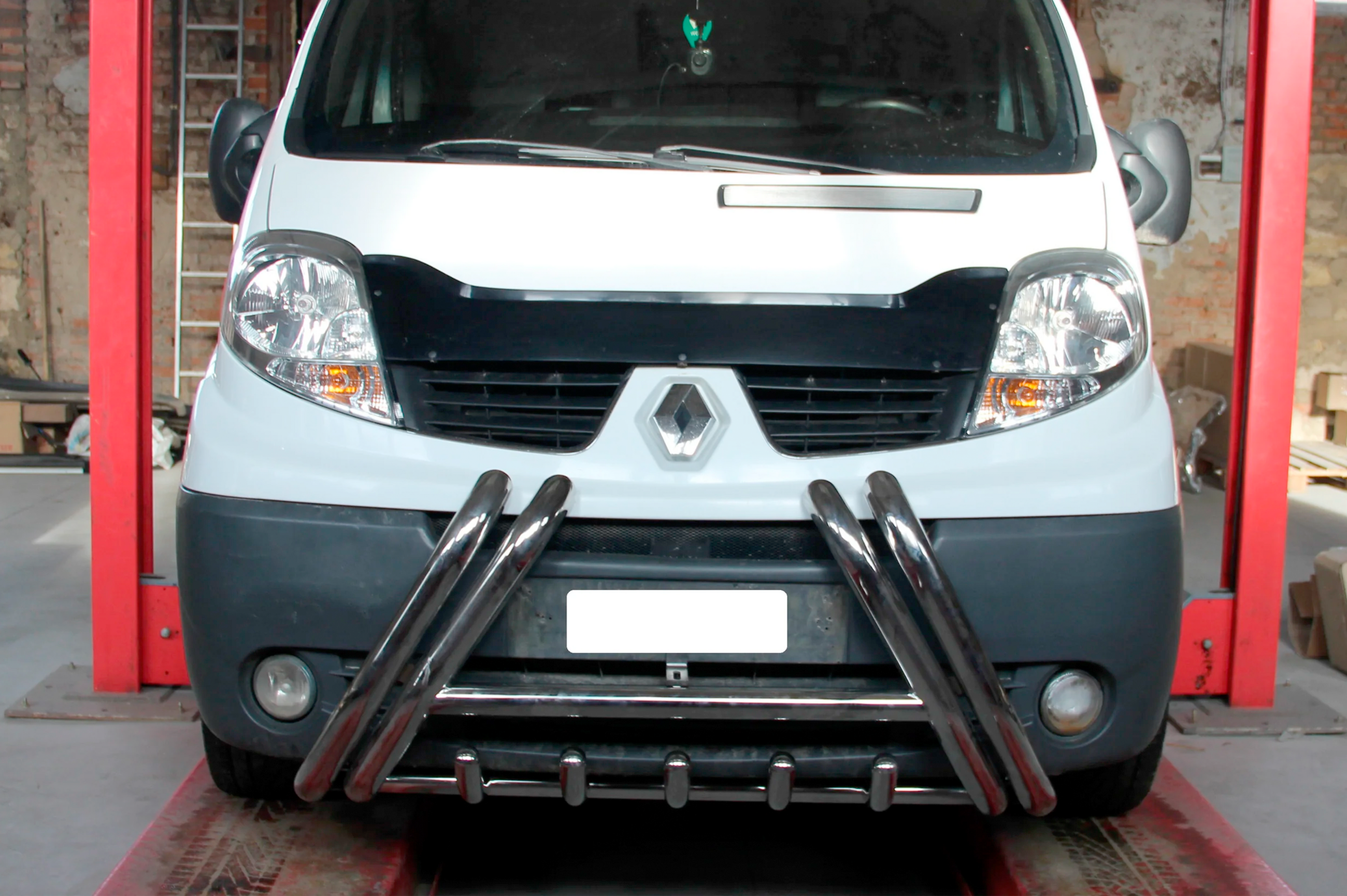 Кенгурятник F1-01 (нерж.) для Nissan Primastar 2002-2014 рр - фото 1