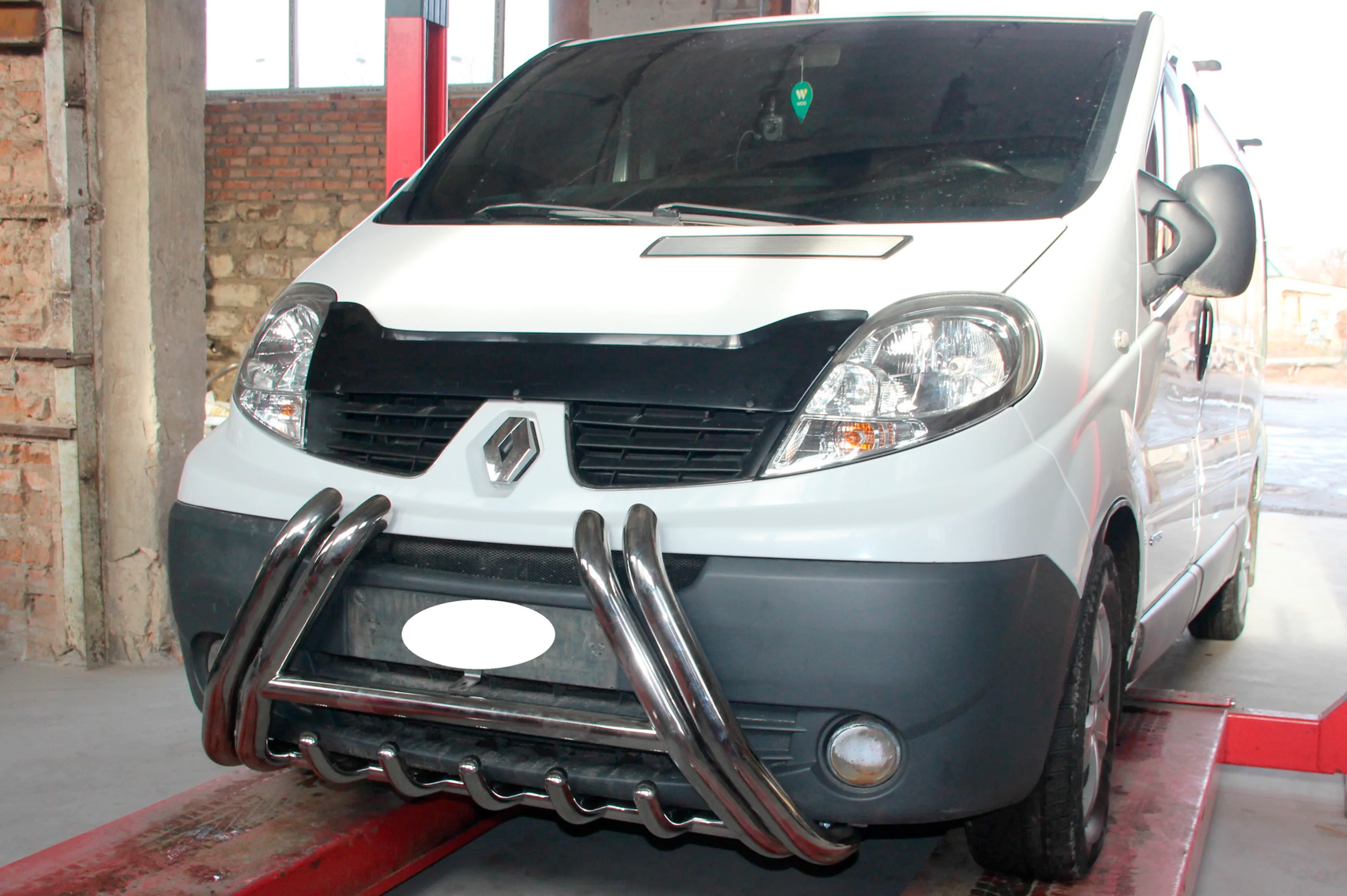 Кенгурятник F1-01 (нерж.) для Nissan Primastar 2002-2014 рр - фото 2