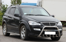 SsangYong Kyron 2005-2014 гг. Кенгурятник WT004 Нержавейка фото 2