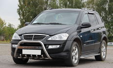 SsangYong Kyron 2005-2014 гг. Кенгурятник WT004 Нержавейка фото 3