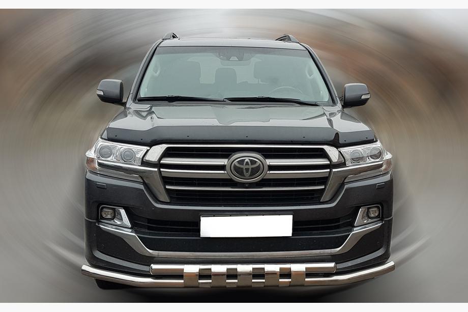 Toyota Land Cruiser 200 2007-2021 гг. Передняя дуга ST015 (2015+, нерж. сталь) Image