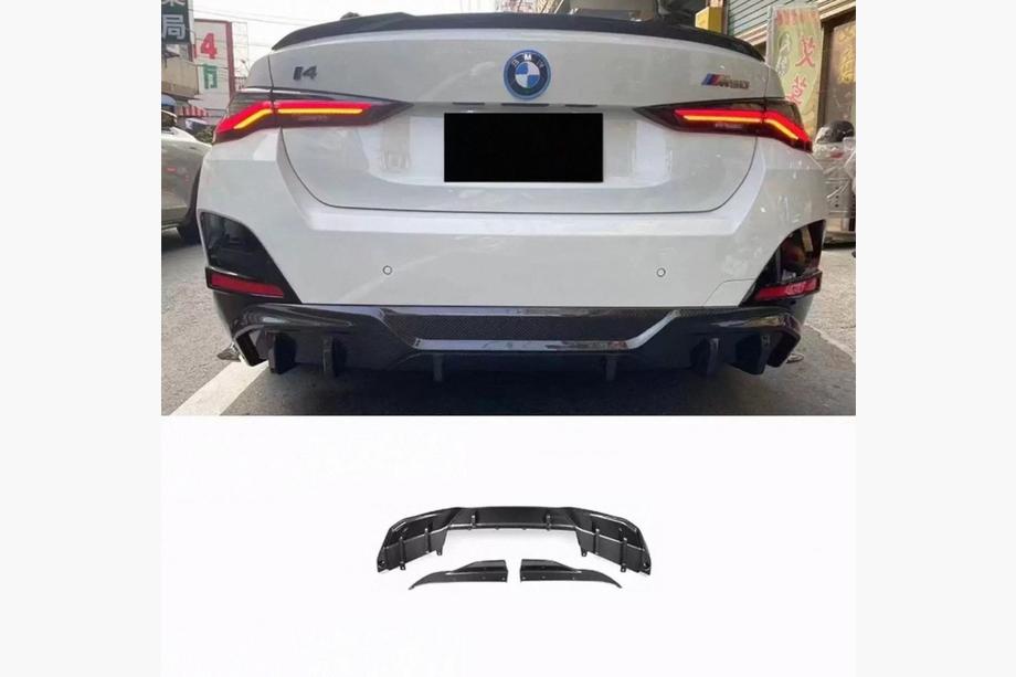 Задний Диффузор Бампера V2 (для i4 G26 M-Sport, Карбон) Image