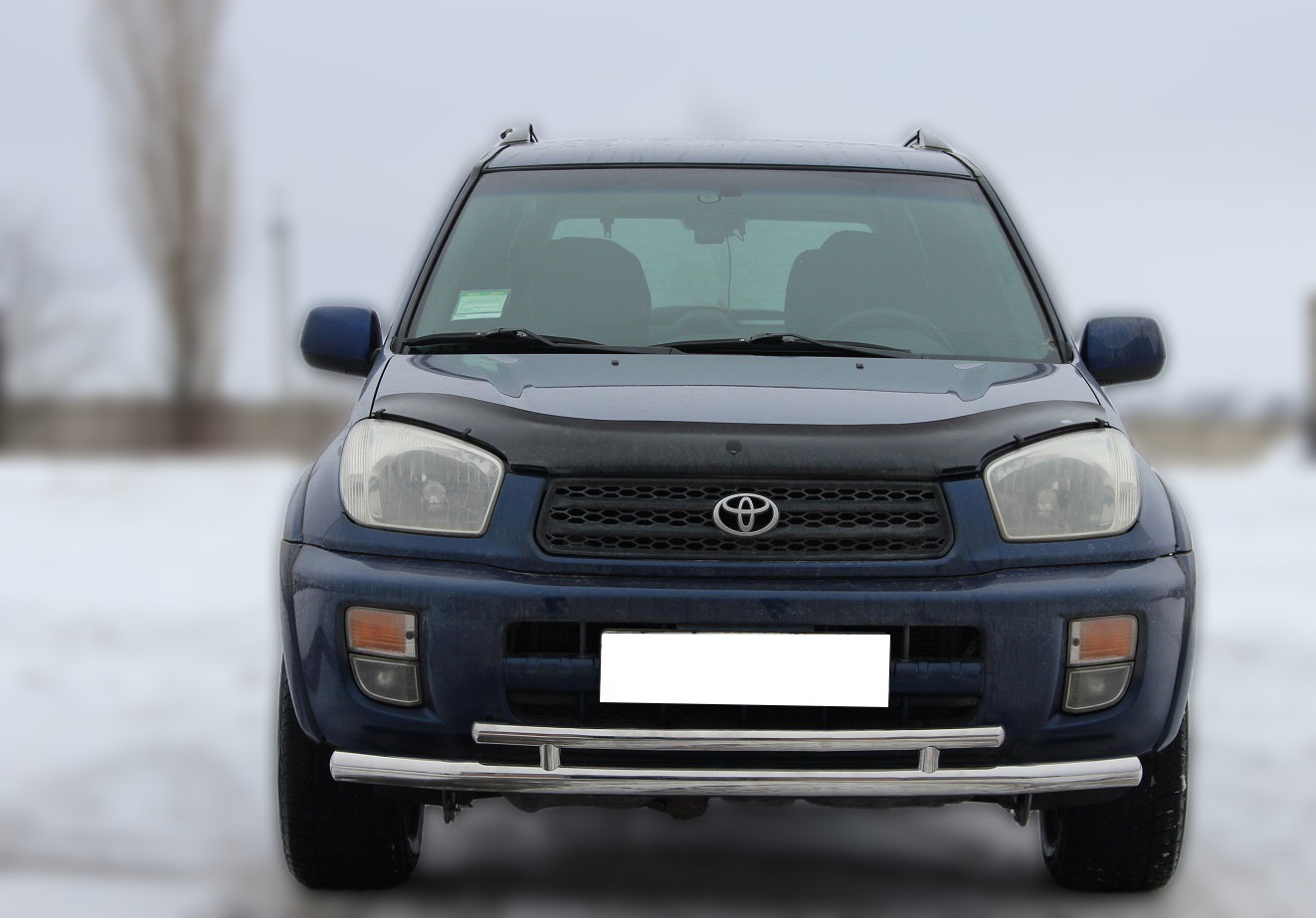 Передній захист ST014-1 (нерж) для Toyota Rav 4 2001-2005 рр