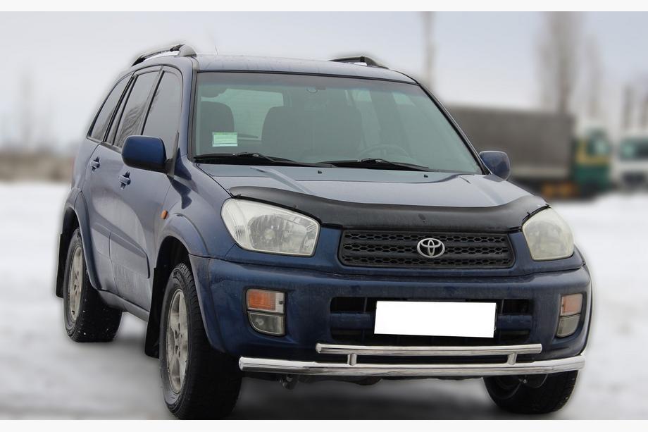 Toyota Rav 4 2001-2005 гг. Передняя защита ST014-1 (нержавейка) Фото 2