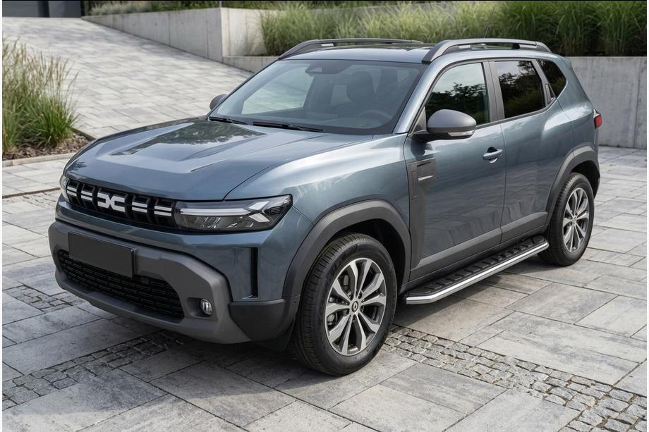 Dacia Duster 2024- гг. Боковые Подножки Fullmond (2 шт., Алюминий) Image