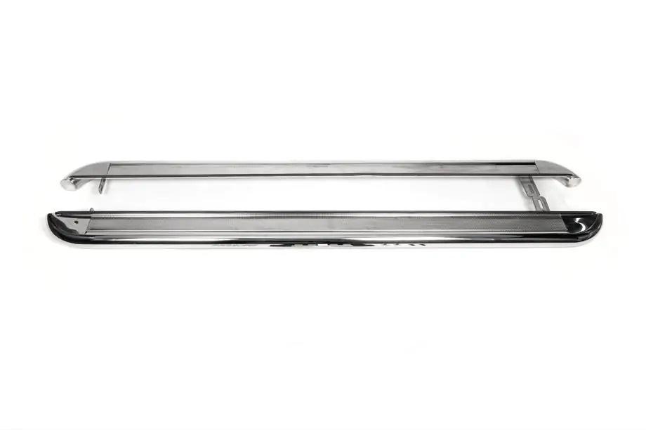 Dacia Duster 2024- гг. Боковые Подножки Premium (2 шт., Нержавейка) Image