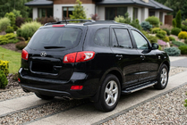 Hyundai Santa Fe 2 2006-2012 гг. Боковые пороги RedLine V1 (2 шт., алюминий) фото 1