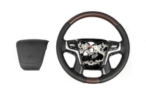 Toyota Land Cruiser Prado 150 2009-2023 гг. Руль с подогревом (темное дерево) фото 6
