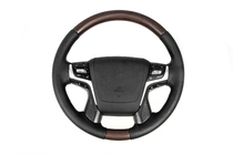 Toyota Land Cruiser Prado 150 2009-2023 гг. Руль с подогревом (темное дерево) фото 1