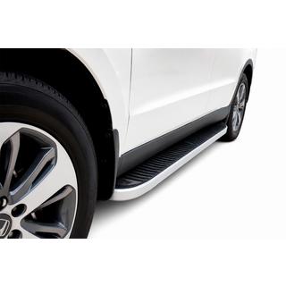 Боковые Подножки Tayga Grey (2 шт., Алюминий) Hyundai Santa Fe 2 2006-2012 гг. фото 1