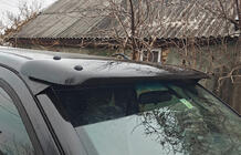Nissan Navara 2006-2015 гг. Козырек на лобовое стекло (на раме) фото 2