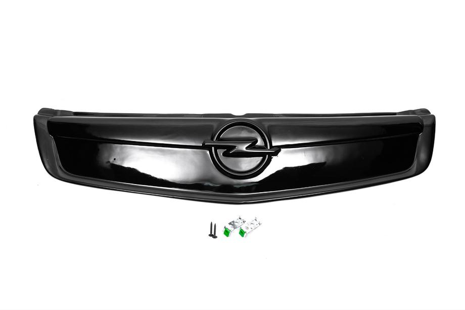 Opel Vivaro 2001–2015 гг. Зимняя накладка на решетку радиатора 2007-2015 (V1, верхняя) Матовый, 2007-2015 Фото 4