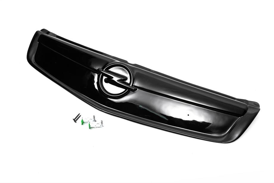 Opel Vivaro 2001–2015 гг. Зимняя накладка на решетку радиатора 2007-2015 (V1, верхняя) Матовый, 2007-2015 Фото 5